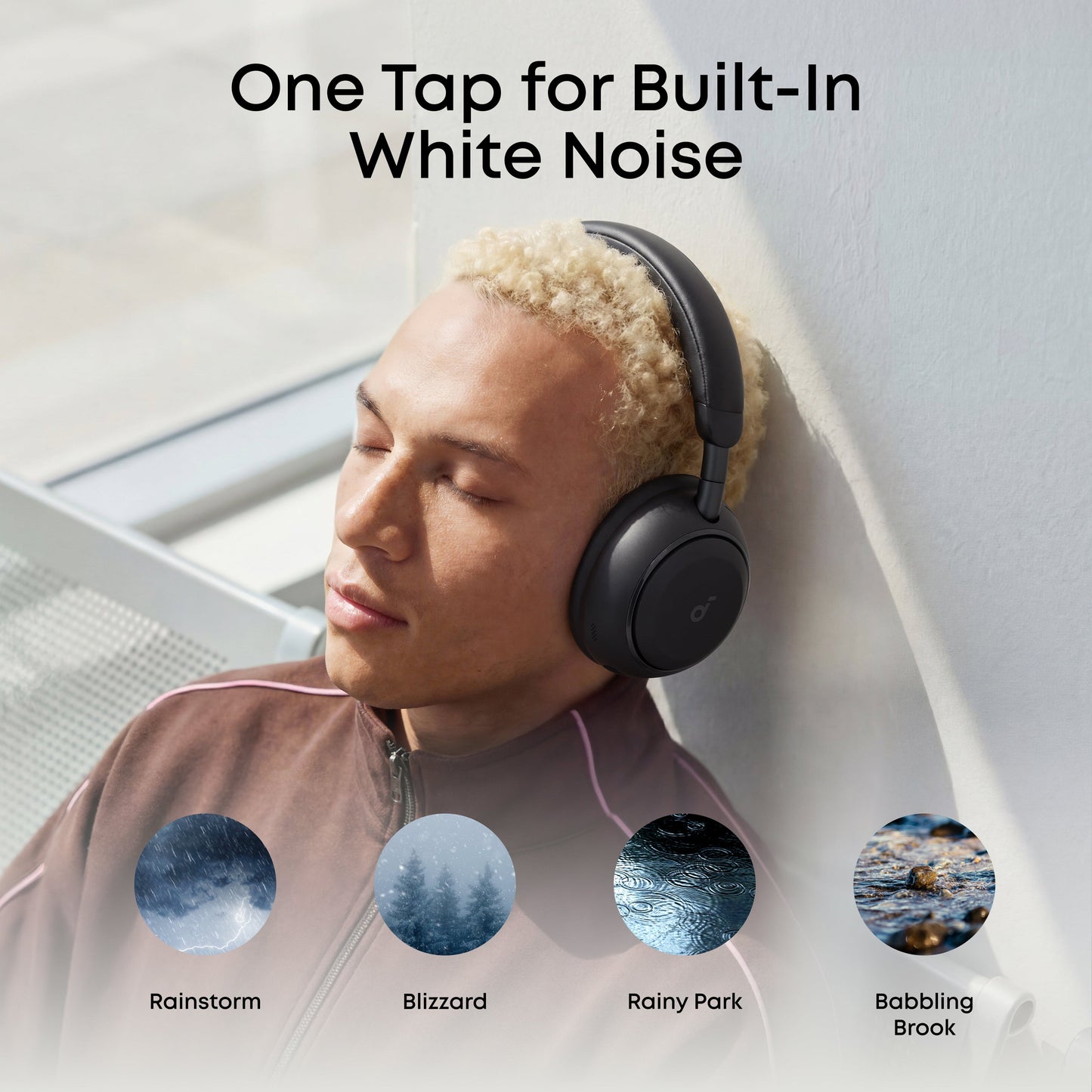 Handsfree Bluetooth Anker SoundCore Space 2, A2DP, ANC, Sort D1402G11