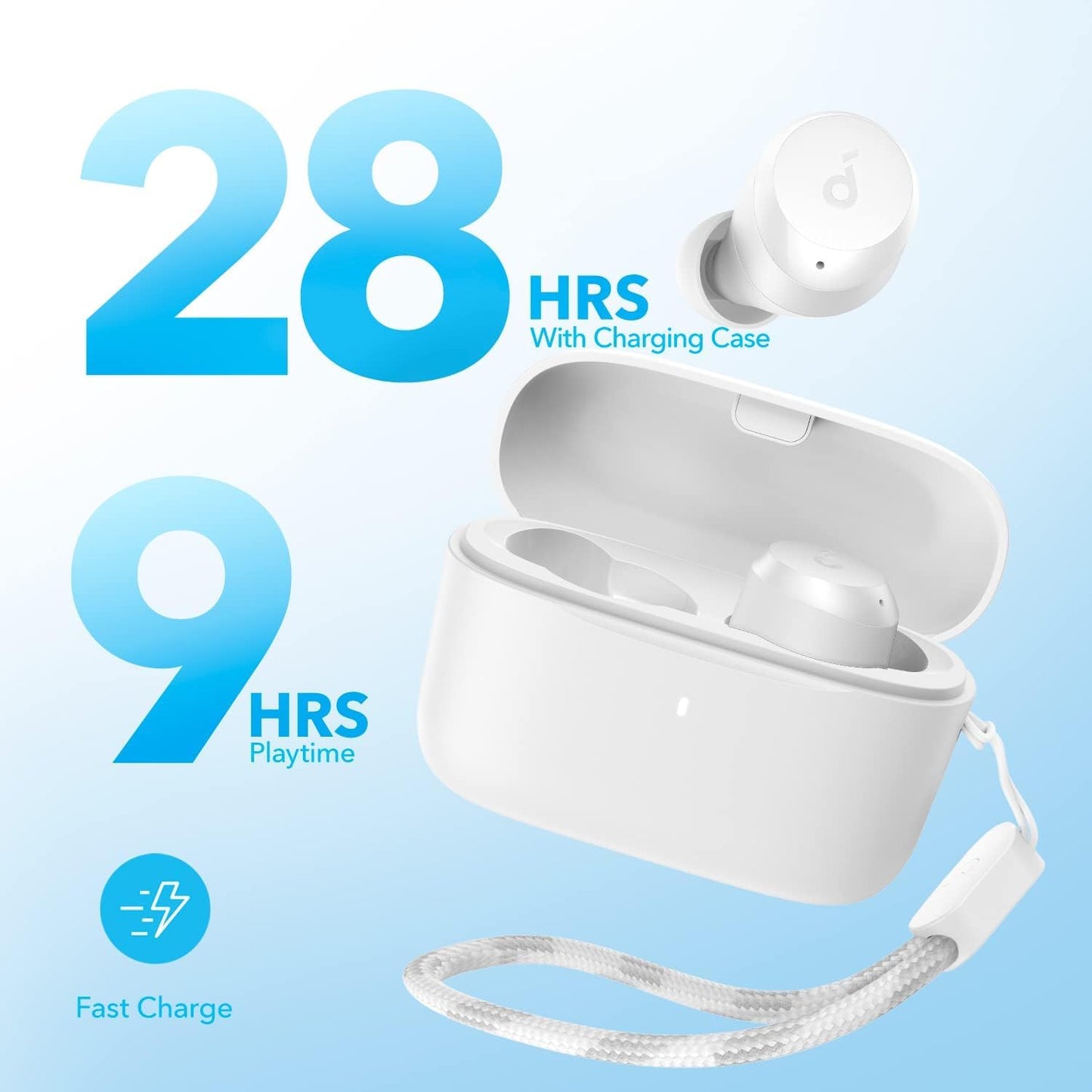 Handsfree Bluetooth Anker SoundCore A25i, TWS, Hvid A3948G21