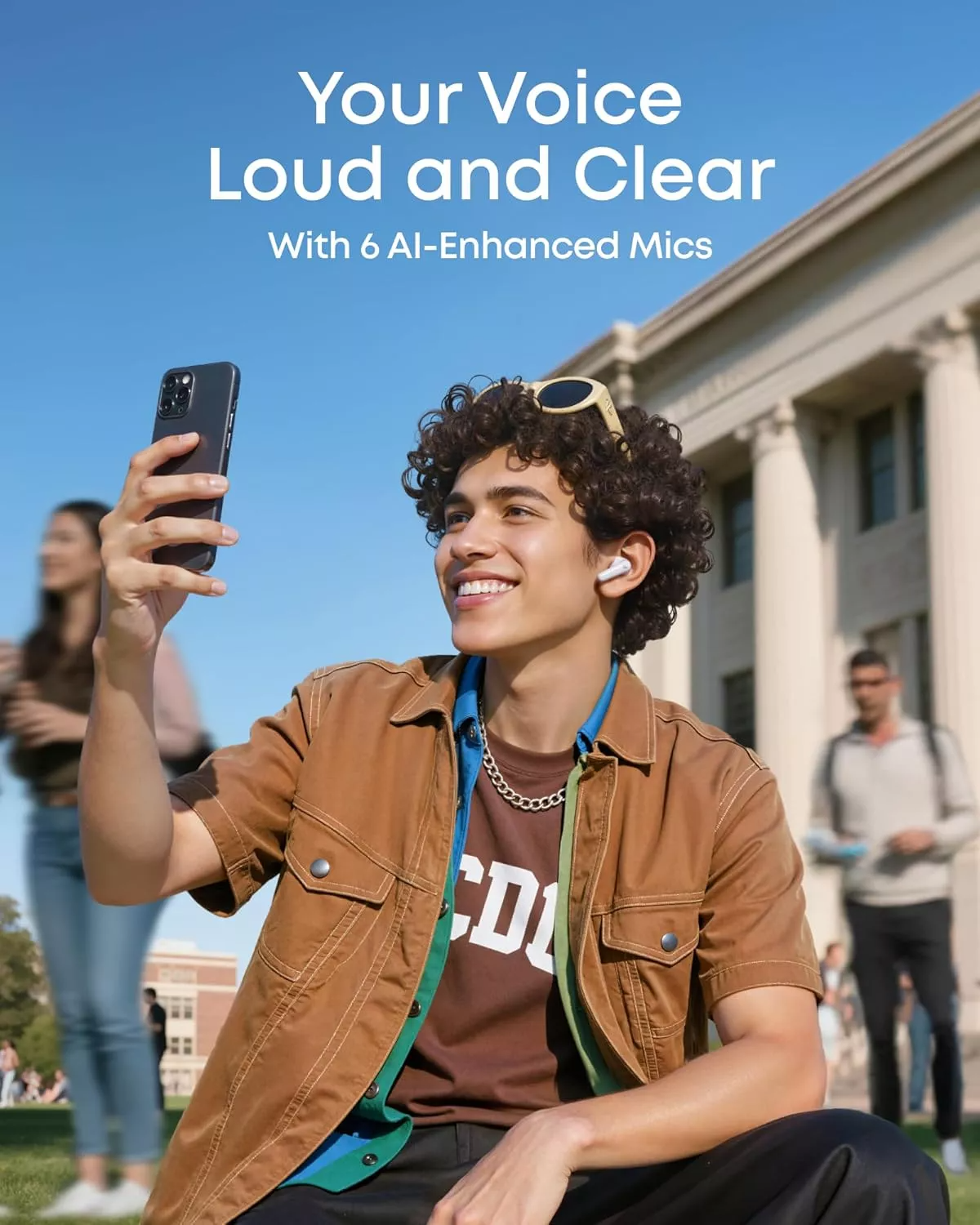 Handsfree Bluetooth Anker Soundcore R60i, TWS, ANC, Hvid D1202G21