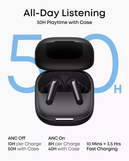 Handsfree Bluetooth Anker SoundCore R60i, TWS, ANC, Sort D1202G11