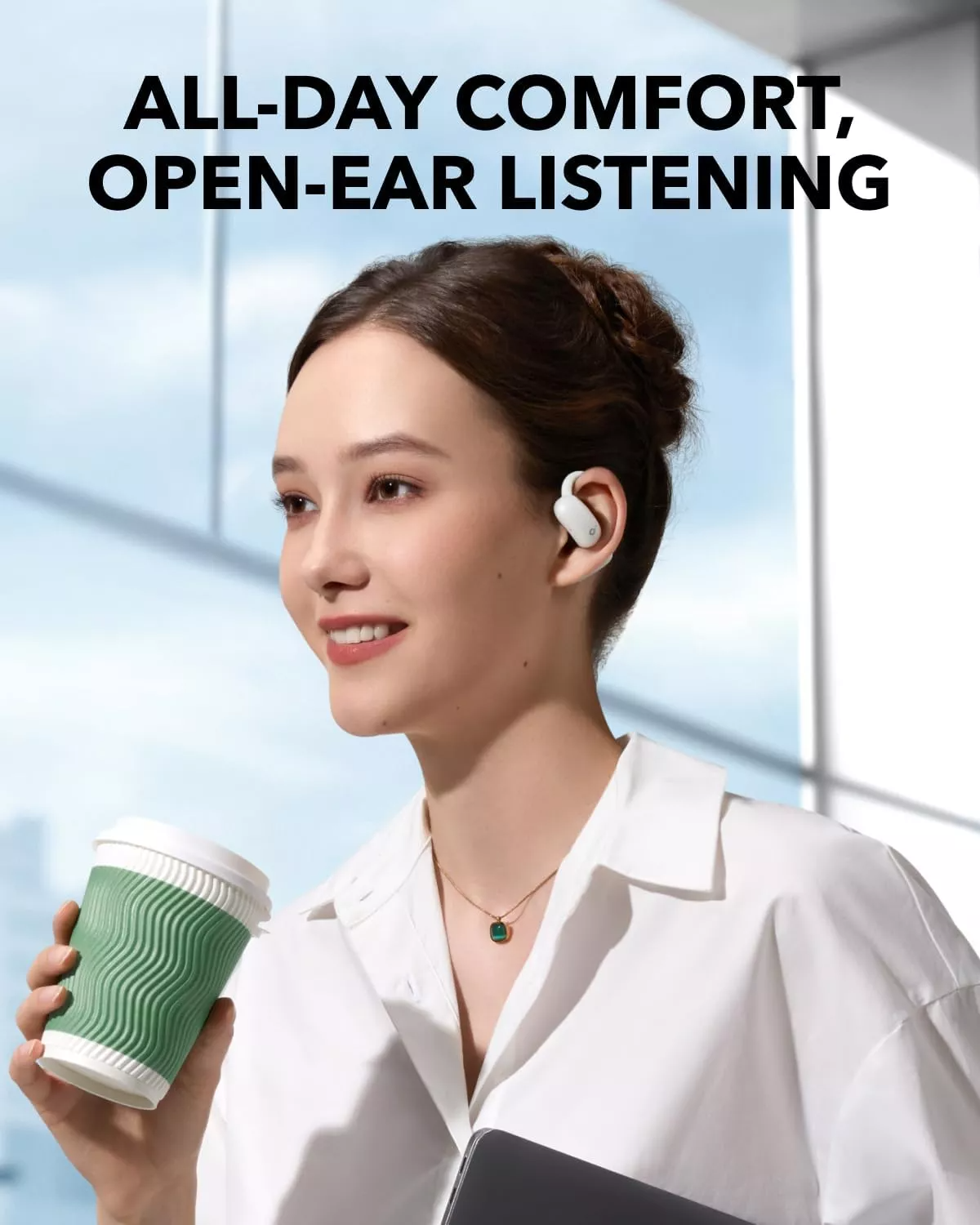 Handsfree Bluetooth Anker SoundCore AeroFit 2, TWS, Hvid A3874G21