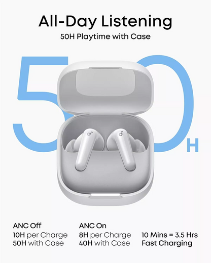 Handsfree Bluetooth Anker Soundcore R60i, TWS, ANC, Hvid D1202G21