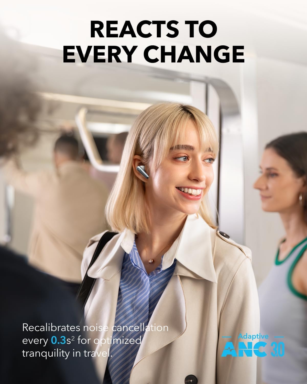 Handsfree Bluetooth Anker Soundcore Liberty 4 Pro, TWS, ANC, White A3954G21