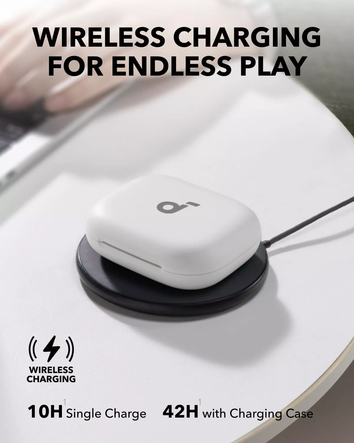 Handsfree Bluetooth Anker SoundCore AeroFit 2, TWS, Hvid A3874G21