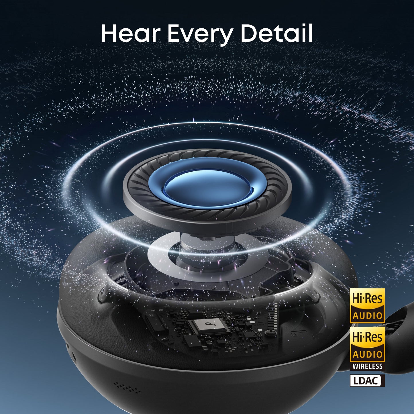 Handsfree Bluetooth Anker SoundCore Space 2, A2DP, ANC, Sort D1402G11