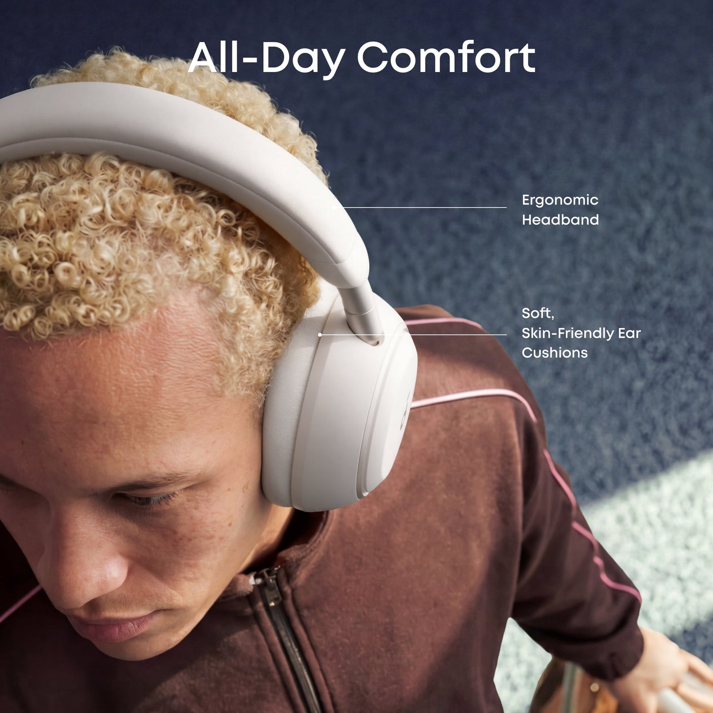 Handsfree Bluetooth Anker SoundCore Space 2, A2DP, ANC, Hvid D1402G21