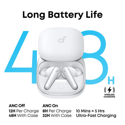 Handsfree Bluetooth Anker SoundCore Liberty 5, TWS, ANC, Hvid A3957G21