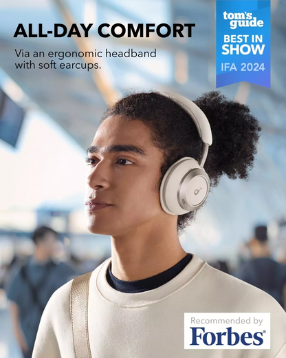 Handsfree Bluetooth Anker Soundcore Space One Pro, A2DP, ANC, Hvid A3062G21