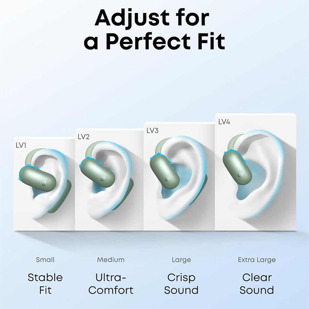 Handsfree Bluetooth Anker SoundCore AeroFit 2, TWS, Grøn A3874G61