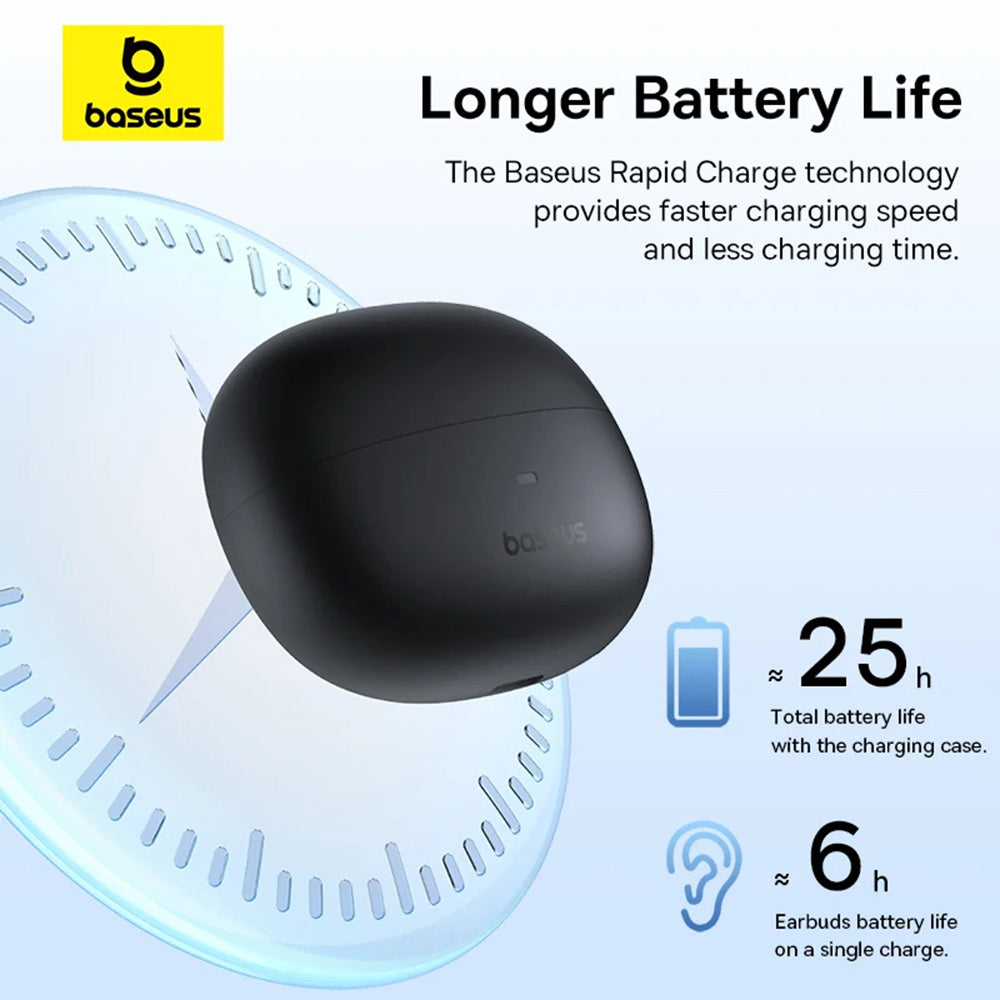 Håndfri Bluetooth Baseus AirGo AS01, TWS, Sort A00069101113113-00 