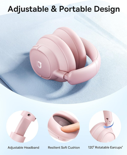 Handsfree Bluetooth Baseus Bass BH1 NC, MultiPoint, A2DP, ANC, Pink A0203704