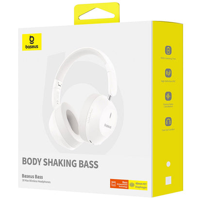 Handsfree Bluetooth Baseus Bass 30 Max, A2DP, Hvid A00070700211-00