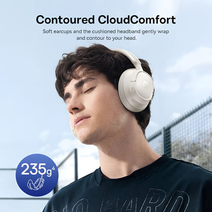 Handsfree Bluetooth Baseus Bass BH1 NC, MultiPoint, A2DP, ANC, Hvid A0203702
