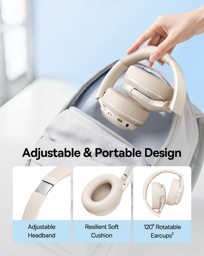 Baseus BH1 Lite Bluetooth-headset, A2DP, hvid A0203C02