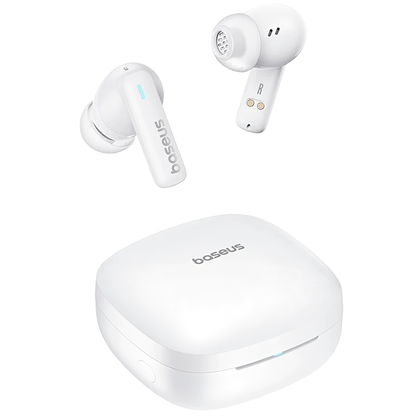 Håndfri Bluetooth Bluetooth Baseus Bowie E19, TWS, Hvid A00069600223-00 