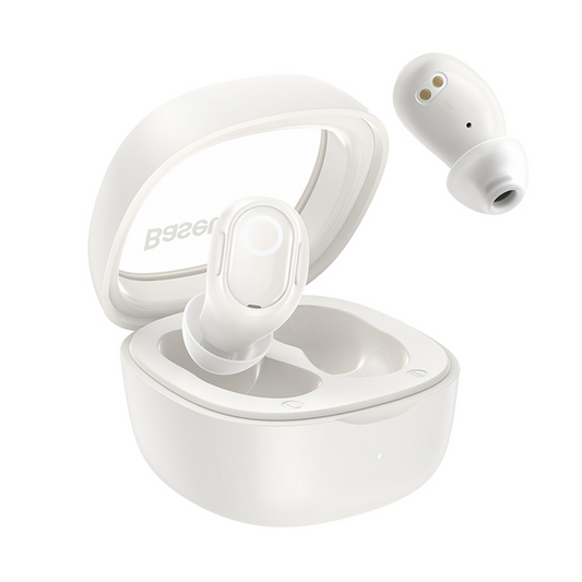 Handsfree Bluetooth Baseus Bowie WM02, TWS, Hvid, Genforseglet NGTW370202
