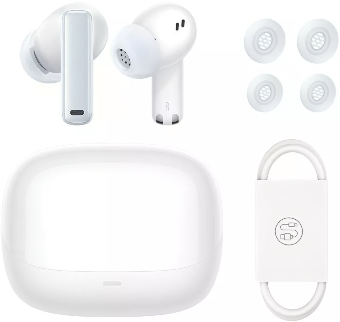 Handsfree Bluetooth Baseus Bowie M2s, TWS, ANC, Hvid NGTW350102