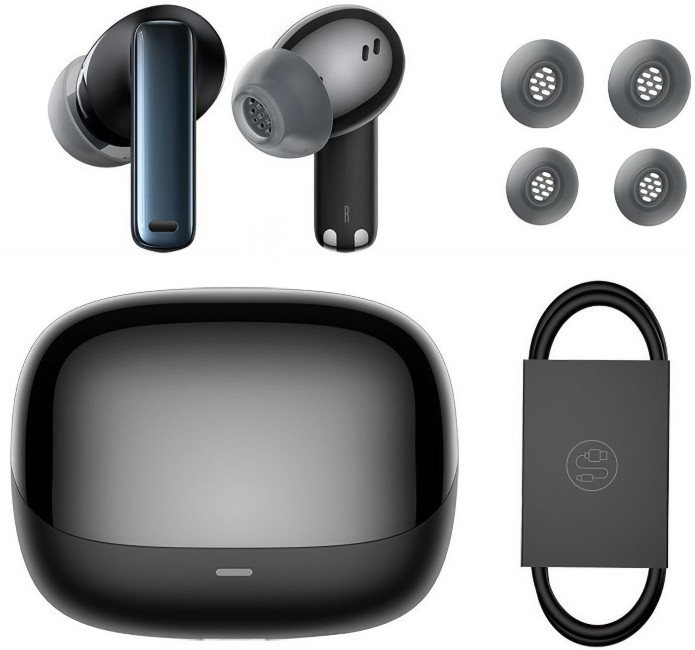 Handsfree Bluetooth Baseus Bowie M2s, TWS, ANC, Sort NGTW350101