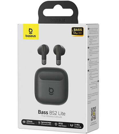 Handsfree Bluetooth Baseus Bowie Bass BS2 Lite, TWS, Sort A0010A02