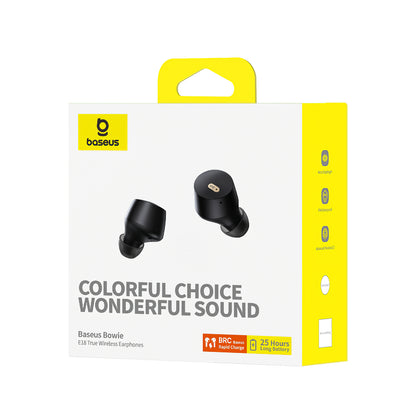 Håndfri Bluetooth Baseus Bowie E18, TWS, Sort A00023800123-00 