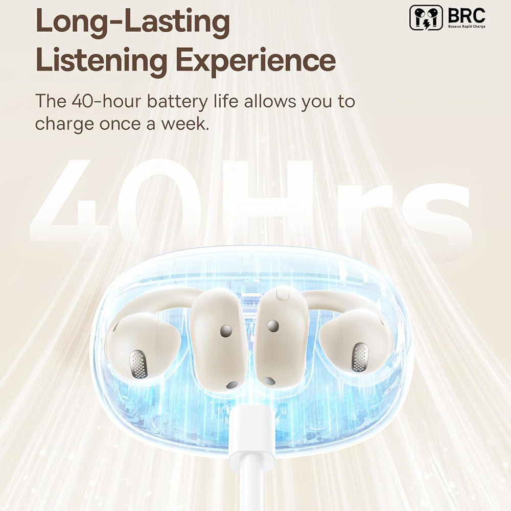 Handsfree Bluetooth Baseus Bowie MC1, TWS, Hvid A00083501226-00