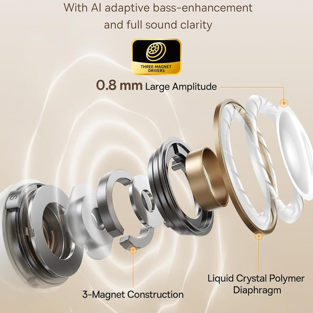 Handsfree Bluetooth Baseus Bowie MC1, TWS, Hvid A00083501226-00