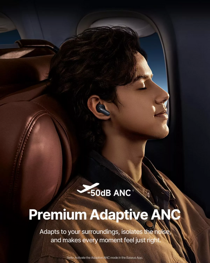 Handsfree Bluetooth Baseus Inspire XP1 Sound by Bose, TWS, ANC, Sort A0010902