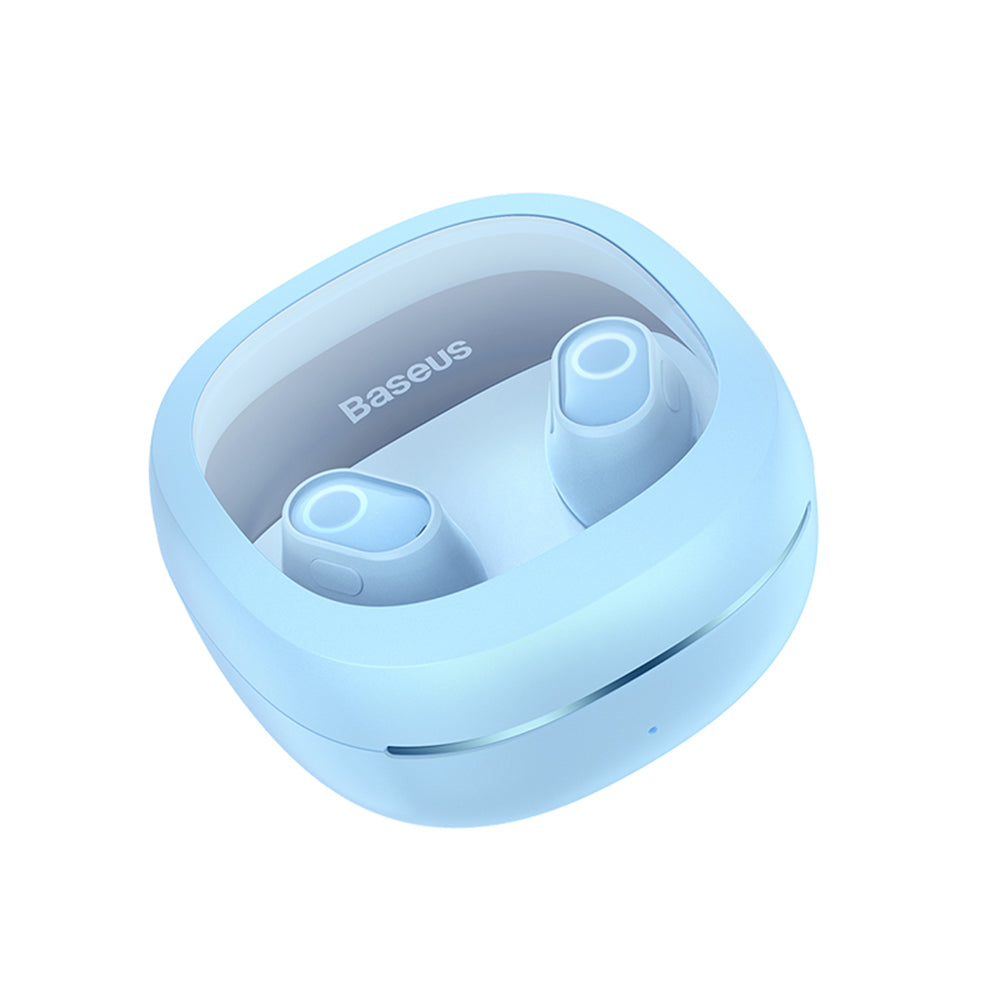 Handsfree Bluetooth Baseus WM02+, TWS, Blå NGTW370303