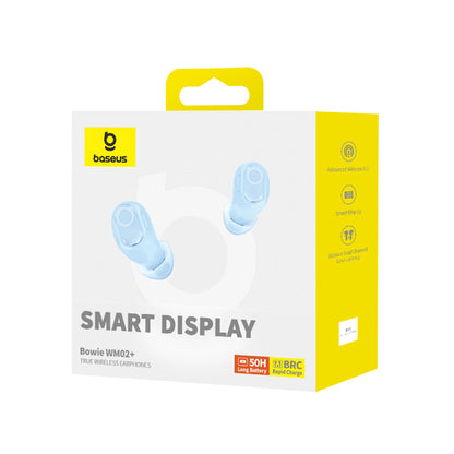 Handsfree Bluetooth Baseus WM02+, TWS, Blå NGTW370303
