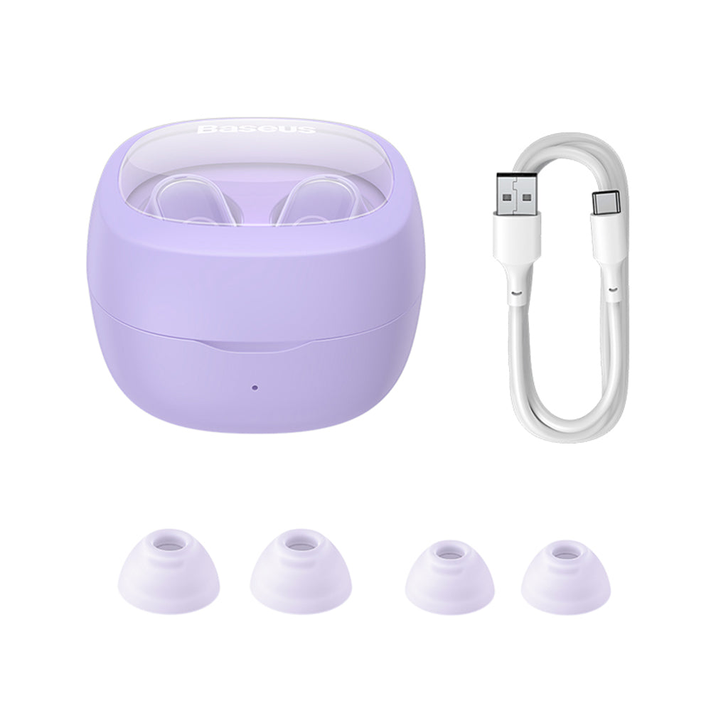 Handsfree Bluetooth Baseus WM02+, TWS, Lilla NGTW370305