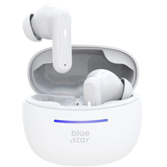 Handsfree Bluetooth Blue Star BK44, TWS, Hvid