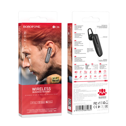 Håndfrit Bluetooth-headset BC36 Lucky, A2DP, sort