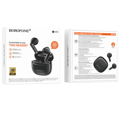 Handsfree Bluetooth Borofone BW88 Deep Rhyme, TWS, Sort