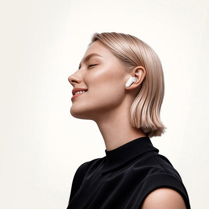 Handsfree Bluetooth Borofone BW96 Mellow, TWS, Hvid