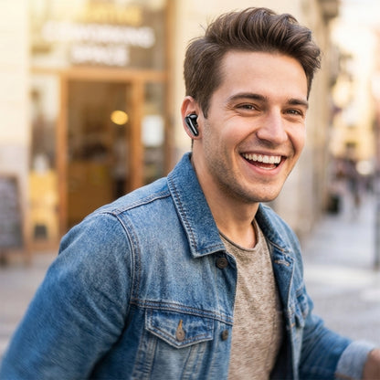 Handsfree Bluetooth Borofone BW96 Mellow, TWS, Hvid