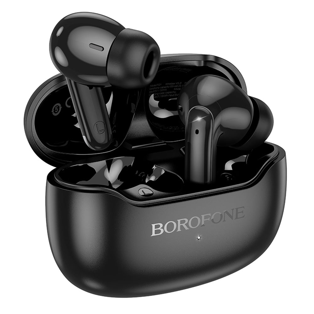 Handsfree Bluetooth Borofone FQ1 Shine, TWS, Sort