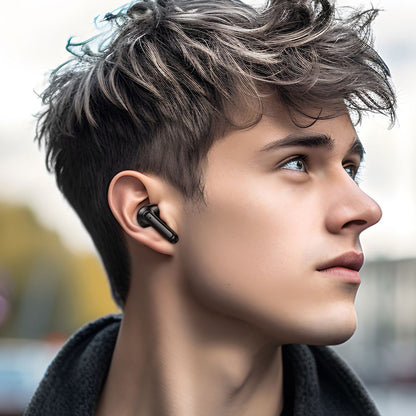 Handsfree Bluetooth Borofone FQ1 Shine, TWS, Sort