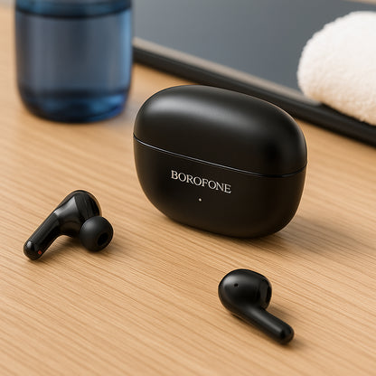Handsfree Bluetooth Borofone FQ1 Shine, TWS, Sort
