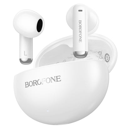 Handsfree Bluetooth Borofone FQ12 Nice, TWS, Hvid