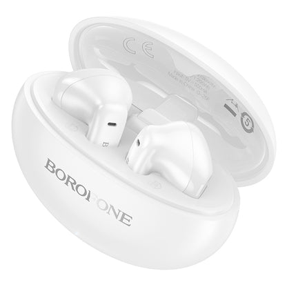 Handsfree Bluetooth Borofone FQ12 Nice, TWS, Hvid