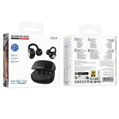 Handsfree Bluetooth Borofone FQ14 Joy, TWS, Sort