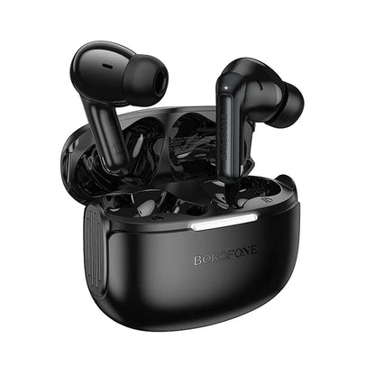 Bluetooth-håndfri Borofone FQ9 Plus Peaceful, TWS, ANC, Sort