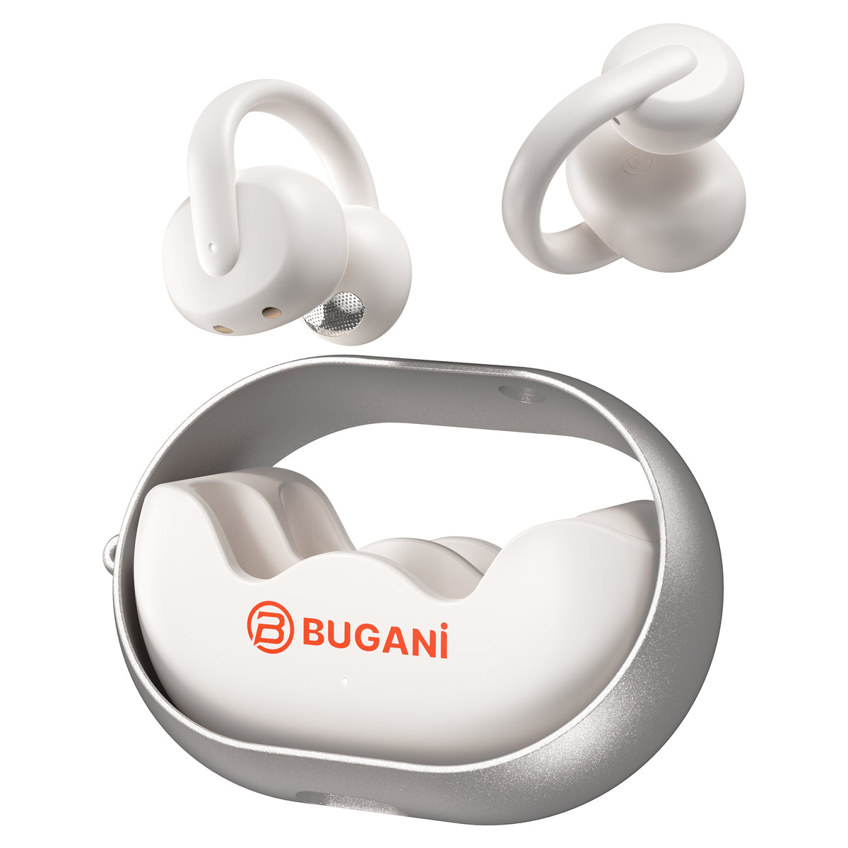 Bluetooth-handsfree Bugani Clip B21, TWS, Hvid