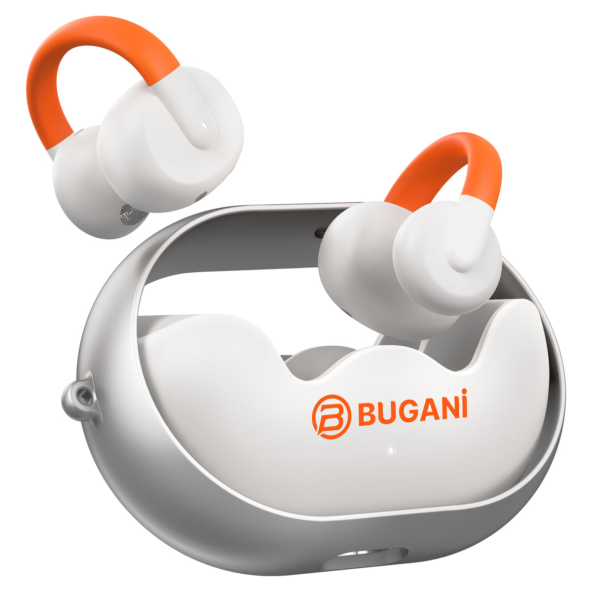 Bluetooth-handsfree Bugani Clip B21, TWS, Hvid