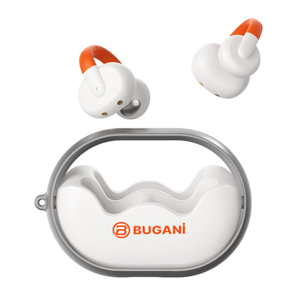Bluetooth-handsfree Bugani Clip B21, TWS, Hvid