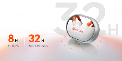 Bluetooth-handsfree Bugani Clip B21, TWS, Hvid