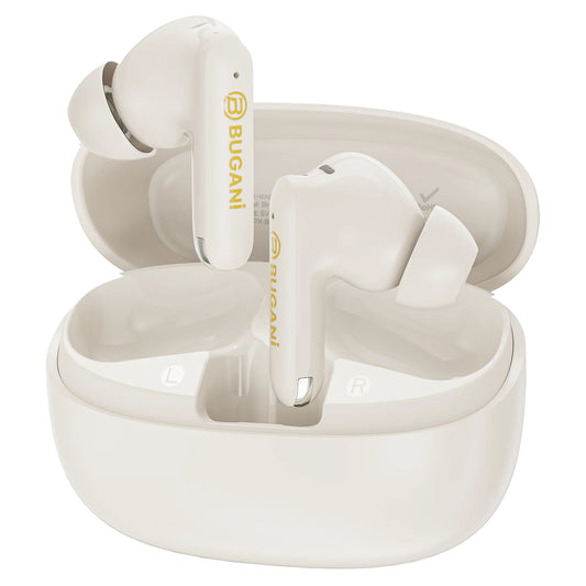 Bluetooth-håndfri Bugani Freebuds B20, TWS, ANC, Lys Creme