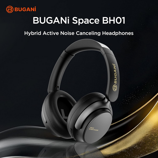 Bluetooth-håndfri Bugani Space BH01, MultiPoint, A2DP, ANC, Sort