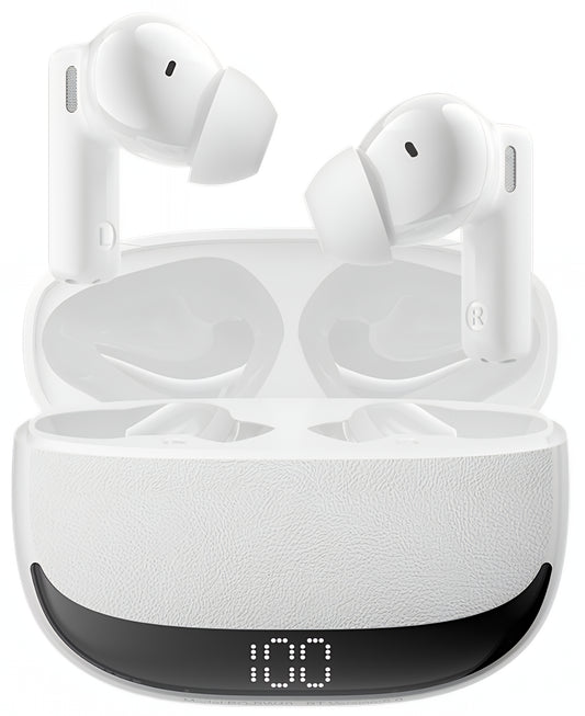 Bluetooth-håndfri BWOO BW40, TWS, ANC, Hvid
