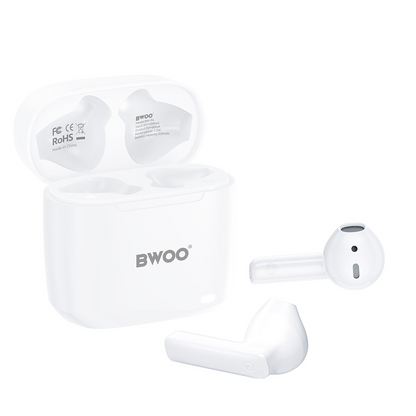 Bluetooth-håndfri BWOO BW94, TWS, Hvid